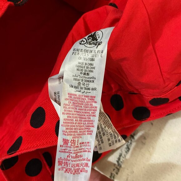 Disney Minnie Mouse Polka Dot Jean Jacket XL - Picture 9 of 9
